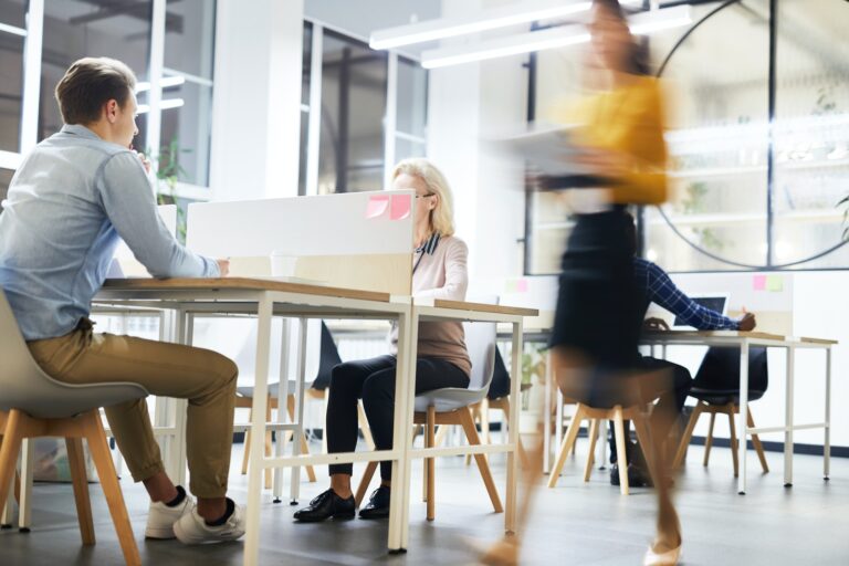 Work lifestyle in modern office