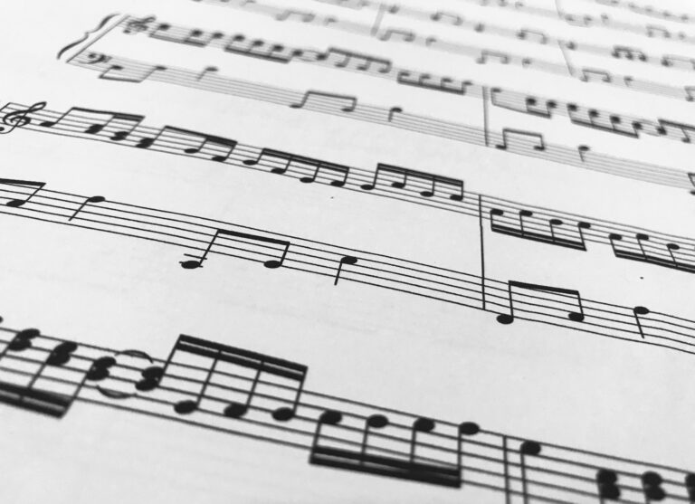 Music note sheet 17